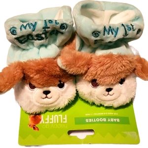 Happy Go Fluffy My 1st Easter Baby Booties Bunny